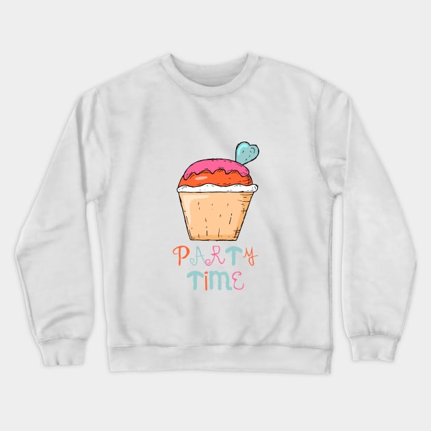 Party Time Crewneck Sweatshirt by stickisticki